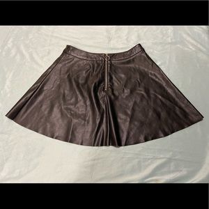 NEVER WORN. TAG STILL ON. Faux Leather Skirt.